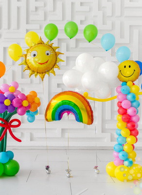Воздушные шары Радужный праздник (Большой сет №8)