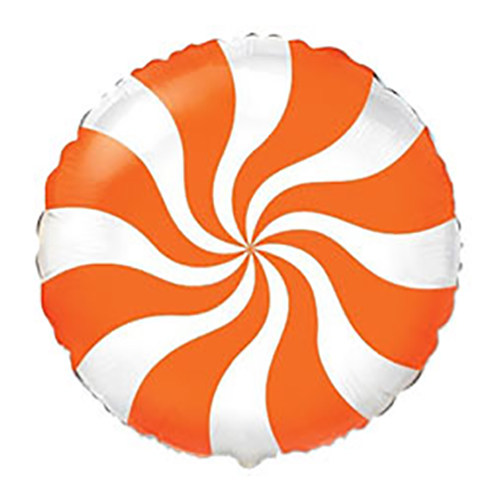 Воздушный шар Круг "Конфетка оранжевая "