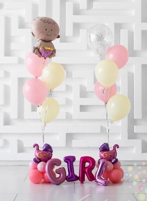 Воздушные шары Спасибо за дочку (Малый сет №6)