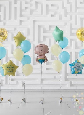 Воздушные шары Спасибо за сына (Большой сет №2)