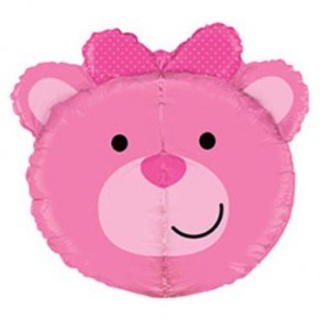 Воздушные шары Медвежонок девочка (голова)