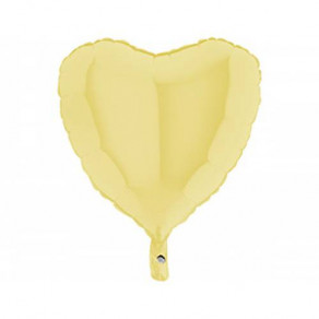 Воздушные шары Сердце желтое ''Matte"