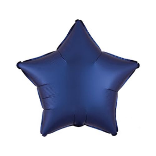 Воздушный шар Звезда navy (сатин)