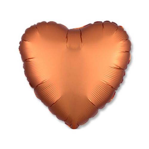 Воздушный шар Сердце ORANGE (оранжевое)