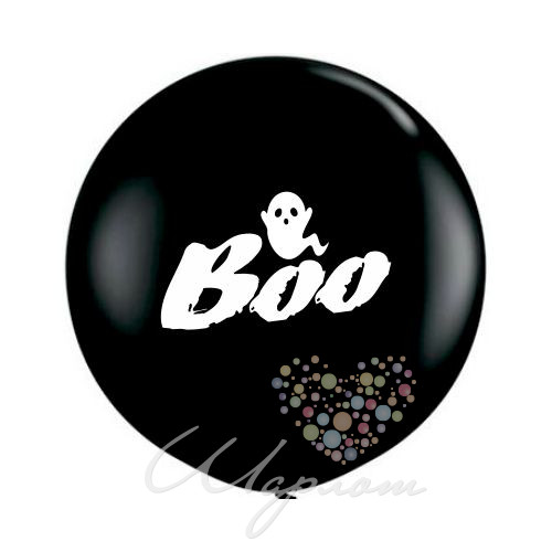 Воздушный шар Большой шар с надписью на Хэллоуин! (на английском)