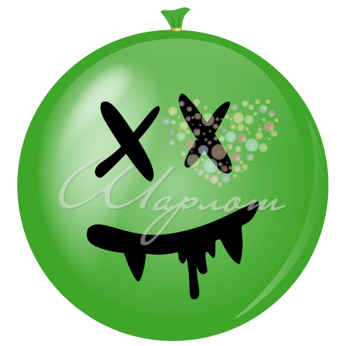 Воздушный шар Шар для взрыва "Монстр зеленый"