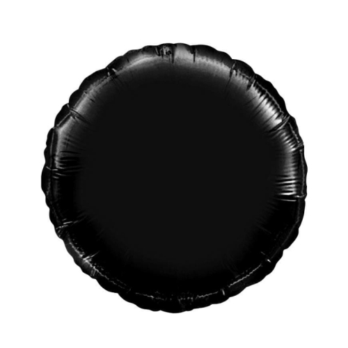 Воздушный шар Круг черный BLACK