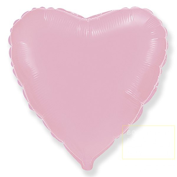Воздушный шар Сердце Нежно-розовое большое