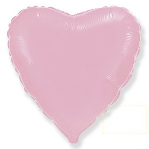 Воздушные шары Сердце Нежно-розовое большое