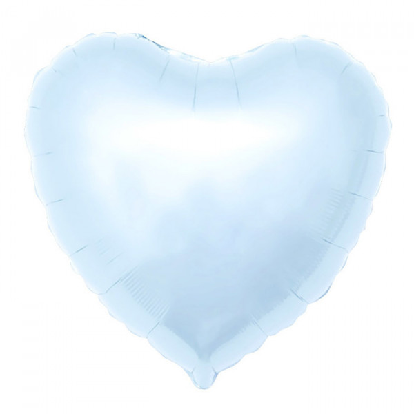 Воздушный шар Сердце нежно-голубое большое