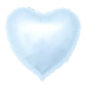 Воздушные шары Сердце нежно-голубое большое