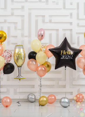 Воздушные шары Пока часы 12 бьют (Большой сет №1) 