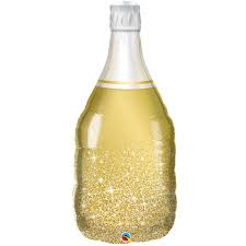 Воздушный шар Шар Бутылка шампанское ''золотая''