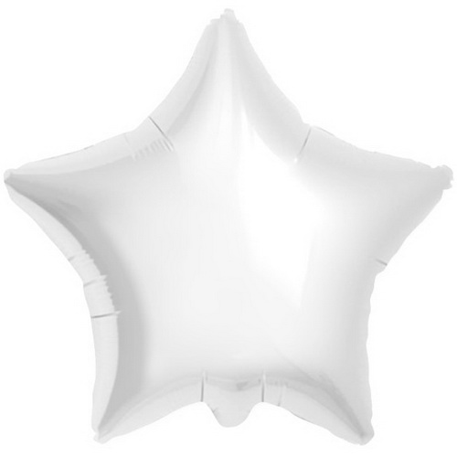 Воздушный шар Звезда белая (White)