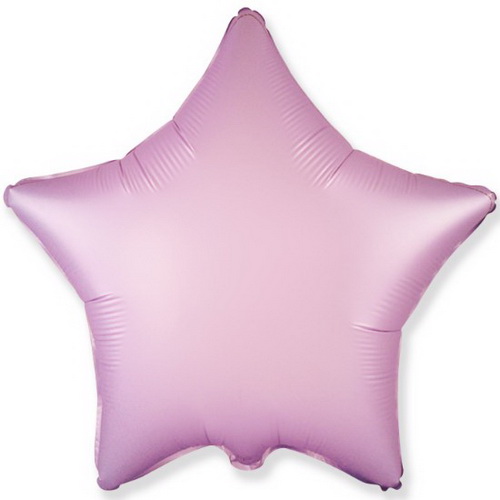 Воздушный шар Звезда Lilac сатин (светло-сиреневая сатин)