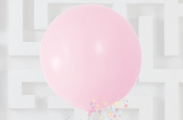 Воздушный шар Макарунс Нежно-розовый шар большой 