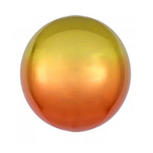 Воздушный шар СФЕРА Омбре Желто-оранжевая