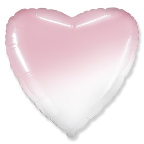 Воздушные шары  Сердце градиент розовый 81 см
