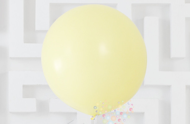 Воздушный шар Макарунс, Светло-желтый большой