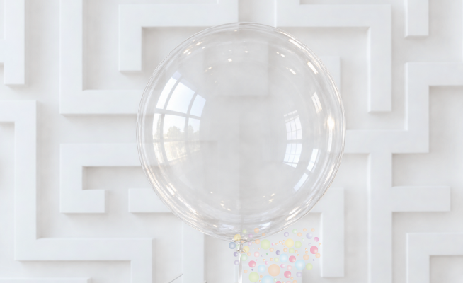 Воздушный шар Прозрачный шар BUBBLE (пузырь)