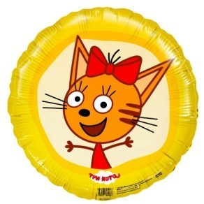 Воздушные шары Круг Три Кота "Карамелька"