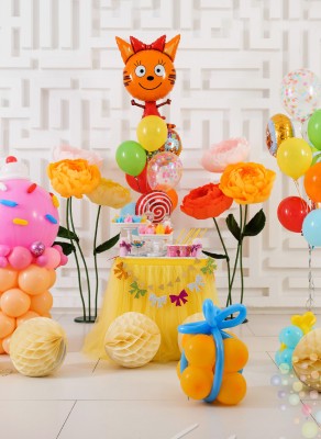 Воздушные шары Три кота (Средний сет №1)