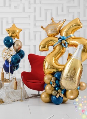 Воздушные шары Звездная ночь (Средний сет №8)