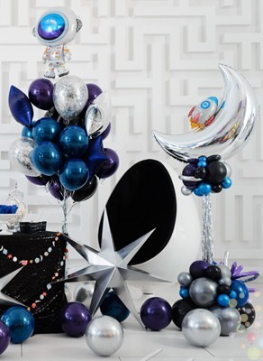 Воздушные шары Космическое путешествие (Большой сет №8)