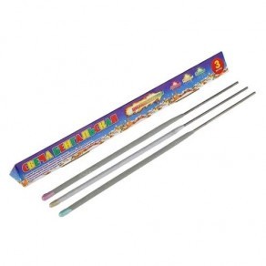 Воздушные шары Свеча Бенгальская 300 мм цветоплам. (красная, желтая, зеленая) (3 шт./уп.)