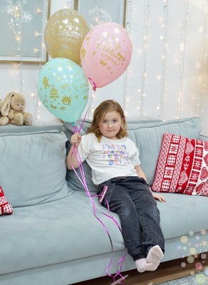 Воздушные шары Шарики под потолок "Снежинки Пряники"