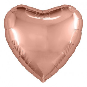 Воздушные шары Сердце Розовое золото джамбо