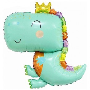 Воздушные шары Динозаврик в короне
