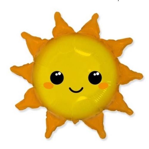 Воздушный шар Солнышко с улыбкой