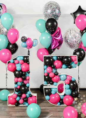Воздушные шары Вечеринка блогеров (Большой сет №9)