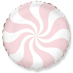 Воздушные шары Круг "Конфетка нежно-розовая"