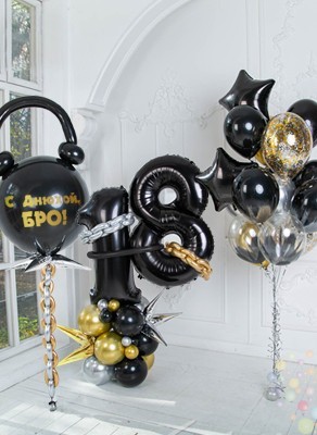 Воздушные шары Только Хардкор (Большой сет №4)