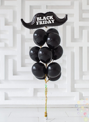 Воздушные шары Букет "Black Friday"