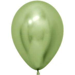 Воздушные шары Светло-зеленый (лайм) шар (хром)