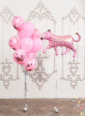 Воздушные шары Композиция "Розовая пантера"