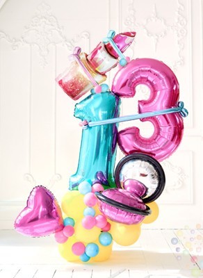 Воздушные шары  Стойка "Boombox" с 2 цифрами