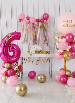 Воздушные шары Pink Party (Средний сет №3)