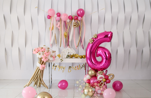 Воздушный шар Pink Party (Средний сет №5)