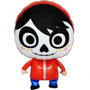 Воздушные шары Скелетик в капюшоне