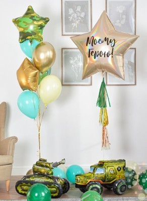 Воздушные шары Камуфляж "Малый сет №2"