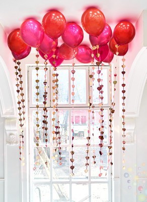 Воздушные шары Набор шариков под потолок "Рубин" 15 штук 