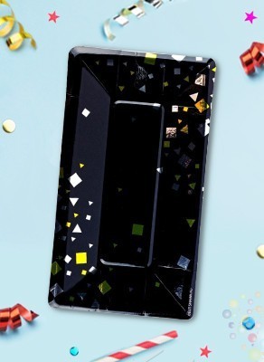 Воздушные шары Тарелки прямоугольные "Конфетти Party, черные"