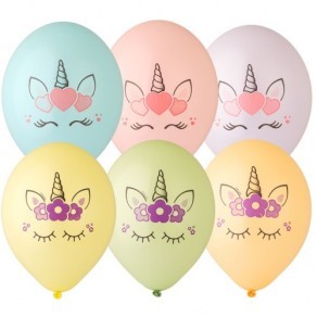 Воздушные шары Шарики под потолок "Милые единорожки"