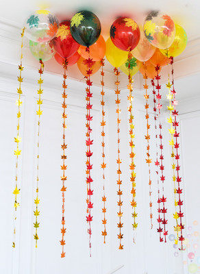 Воздушные шары Набор шаров под потолок "Осенний вальс" 15 штук