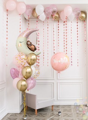 Воздушные шары Колыбельная для малышки (Большой сет №1)