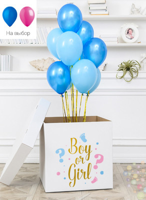Воздушные шары Коробка-сюрприз "Boy or Girl"